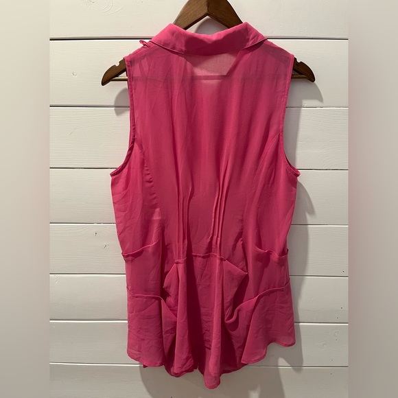 Paul Brial sleeveless ruffled blouse – Size 4 12US - Picture 9 of 10